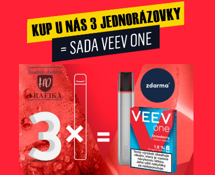 SADA VEEV ONE za tři jednorázovky zdarma